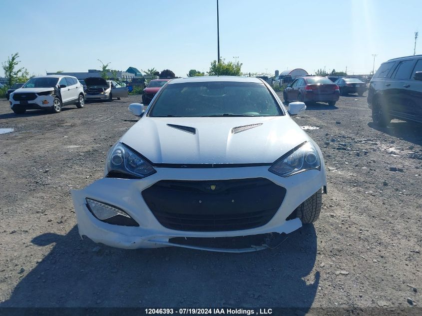 2014 Hyundai Genesis Coupe 3.8L VIN: KMHHU6KJ5EU116029 Lot: 12046393