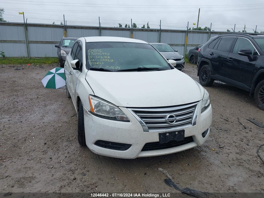 2015 Nissan Sentra S/Sv/Sr/Sl VIN: 3N1AB7AP2FL648618 Lot: 12046442