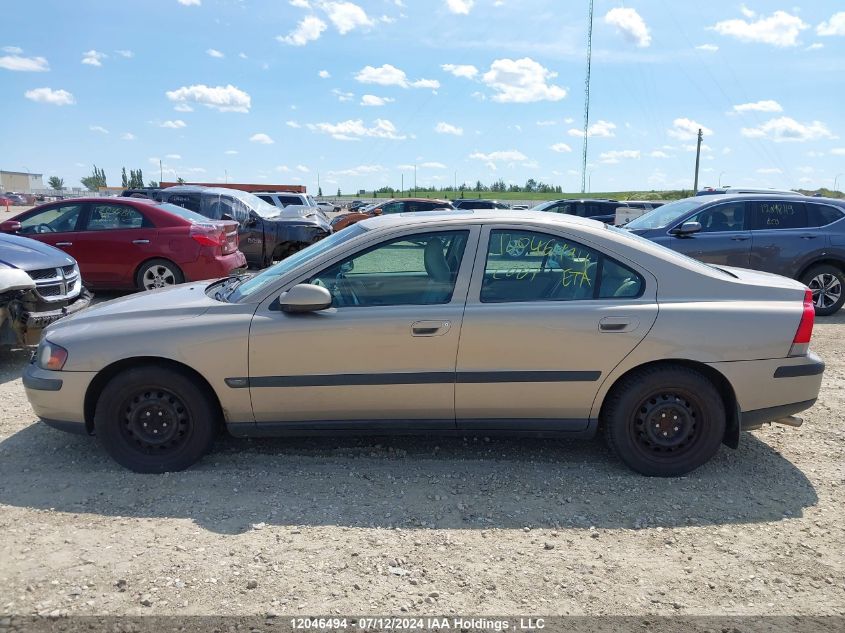 2002 Volvo S60 VIN: YV1RS61R022134784 Lot: 12046494