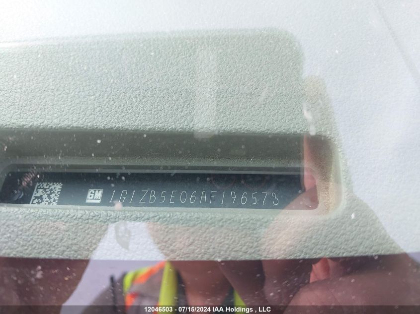 2010 Chevrolet Malibu VIN: 1G1ZB5E06AF196573 Lot: 12046503