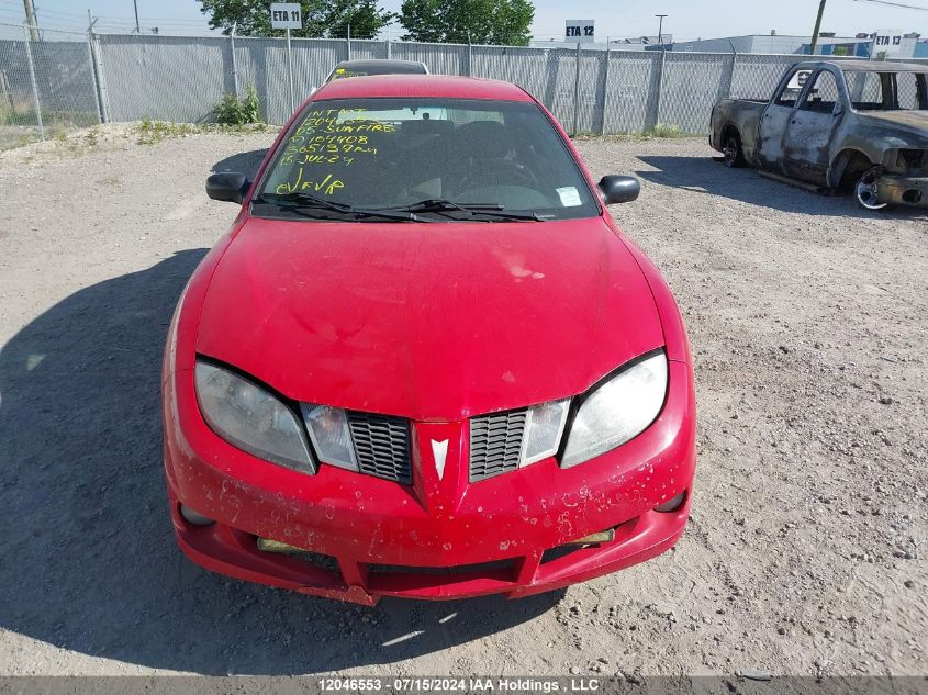 2005 Pontiac Sunfire VIN: 3G2JB52F35S164408 Lot: 12046553