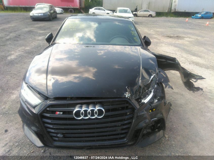 2017 Audi S3 VIN: WAUB1GFF8H1026245 Lot: 12046637