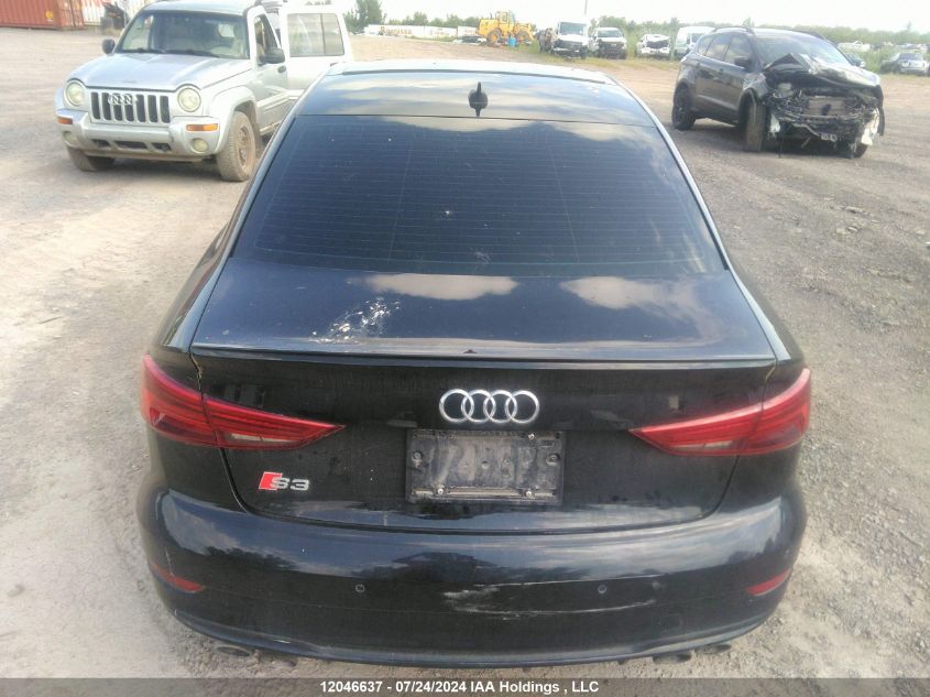 2017 Audi S3 VIN: WAUB1GFF8H1026245 Lot: 12046637