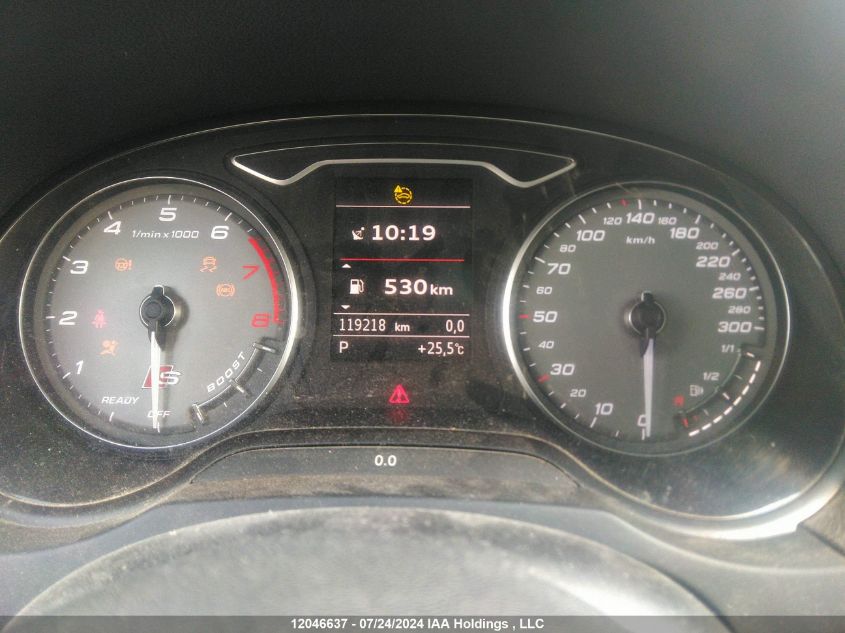 2017 Audi S3 VIN: WAUB1GFF8H1026245 Lot: 12046637