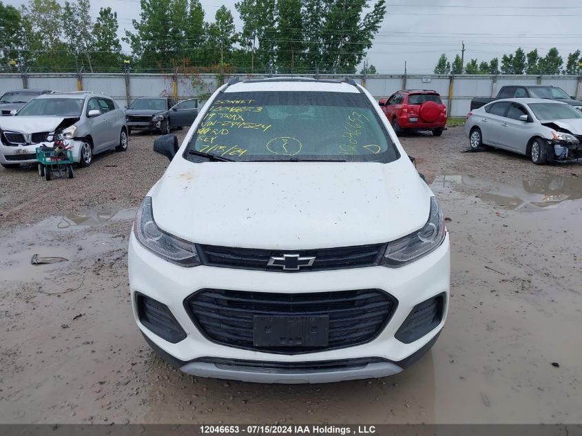 2019 Chevrolet Trax VIN: 3GNCJPSB4KL244524 Lot: 12046653