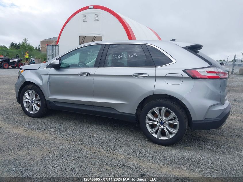 2022 Ford Edge Titanium VIN: 2FMPK4K91NBA67669 Lot: 12046665