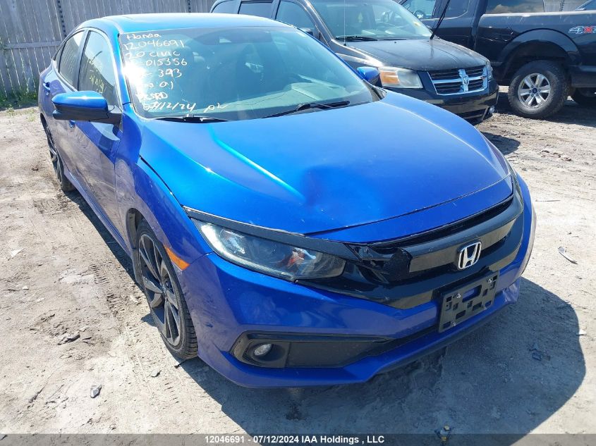 2020 Honda Civic Sedan VIN: 2HGFC2F88LH015356 Lot: 12046691