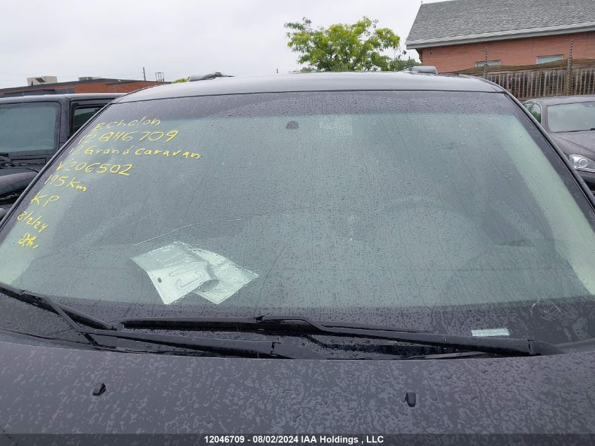 2012 Dodge Grand Caravan Se VIN: 2C4RDGBGXCR206502 Lot: 12046709