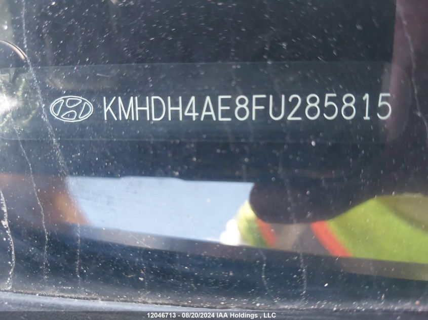 2015 Hyundai Elantra Se/Sport/Limited VIN: KMHDH4AE8FU285815 Lot: 12046713