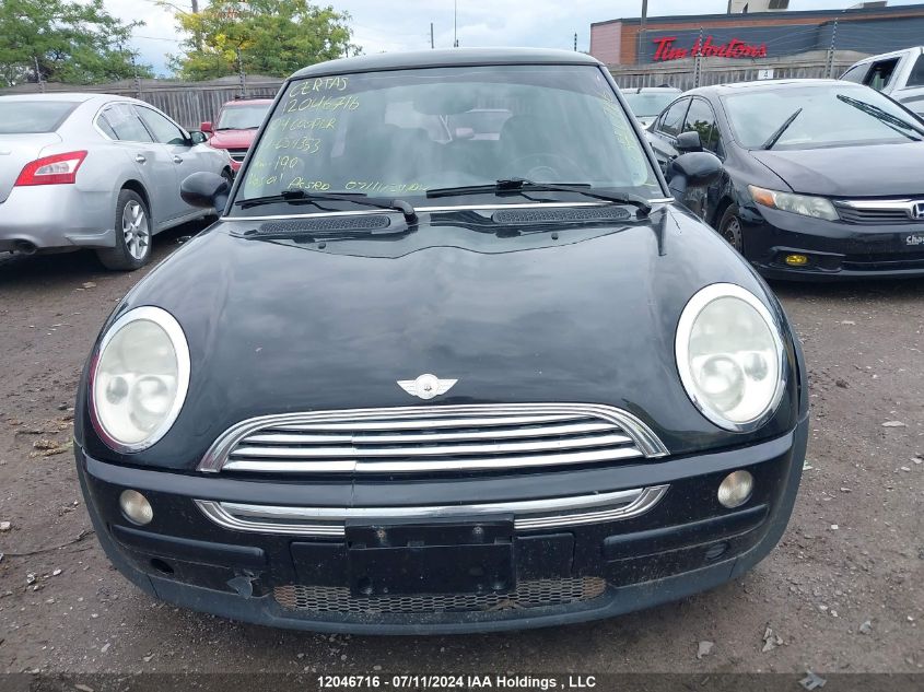 2004 Mini Cooper Hardtop VIN: WMWRC33434TC54353 Lot: 12046716