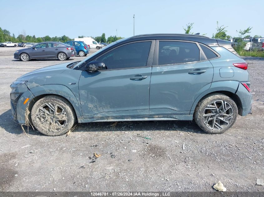 2022 Hyundai Kona VIN: KM8K3CA33NU813693 Lot: 12046781