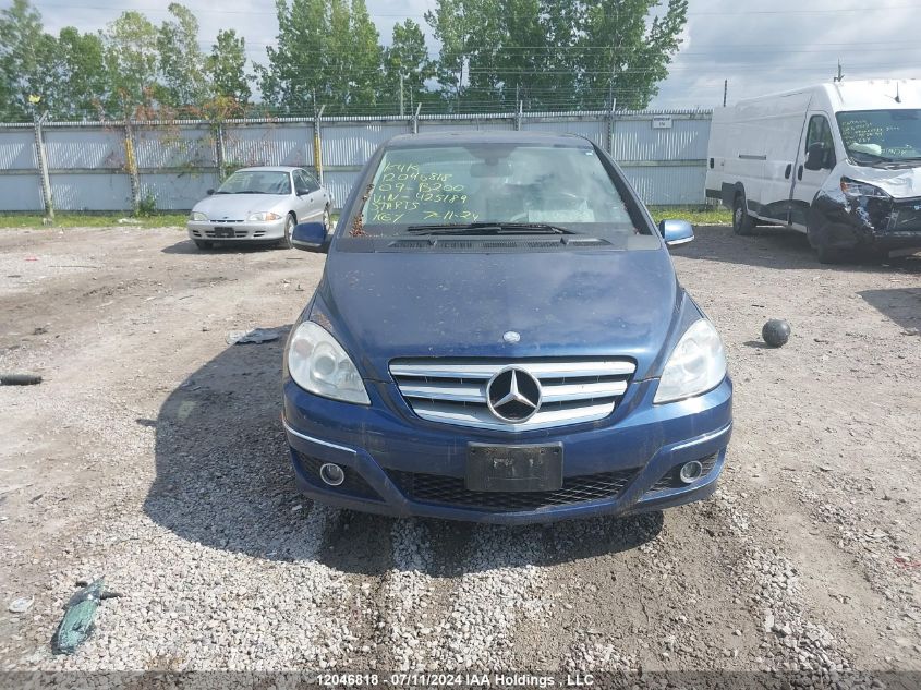 2009 Mercedes-Benz B-Class VIN: WDDFH33X79J425189 Lot: 12046818