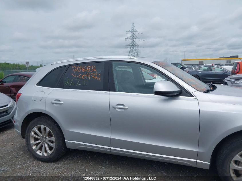 2014 Audi Q5 VIN: WA1LFCFP8EA009722 Lot: 12046832