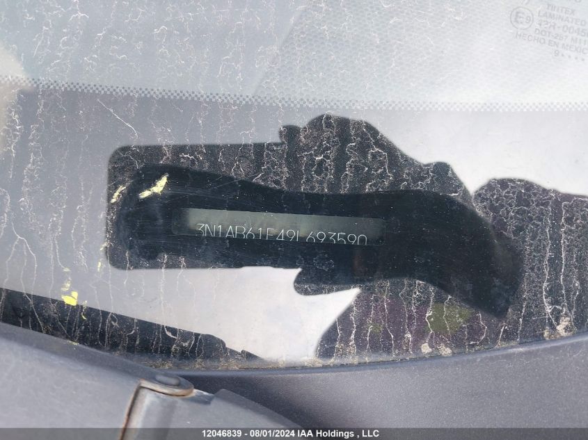 2009 Nissan Sentra VIN: 3N1AB61E49L693590 Lot: 12046839