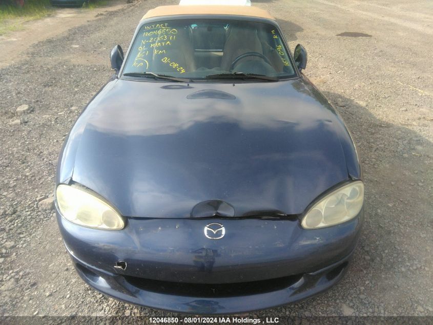 2001 Mazda Miata VIN: JM1NB353310206371 Lot: 12046850