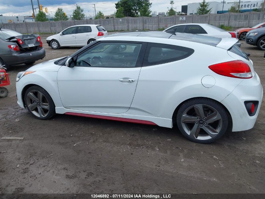 2015 Hyundai Veloster Turbo VIN: KMHTC6AE1FU241242 Lot: 12046892