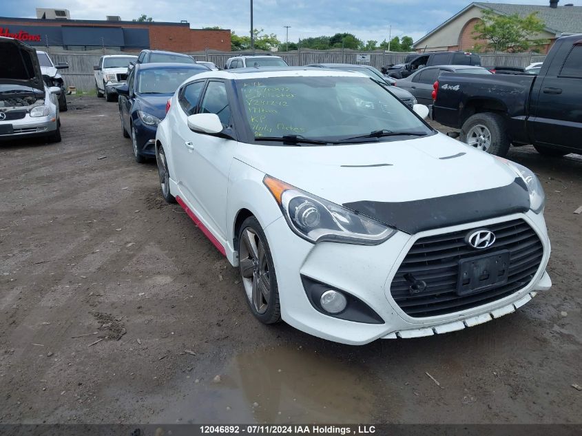 2015 Hyundai Veloster Turbo VIN: KMHTC6AE1FU241242 Lot: 12046892