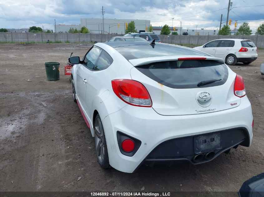 2015 Hyundai Veloster Turbo VIN: KMHTC6AE1FU241242 Lot: 12046892