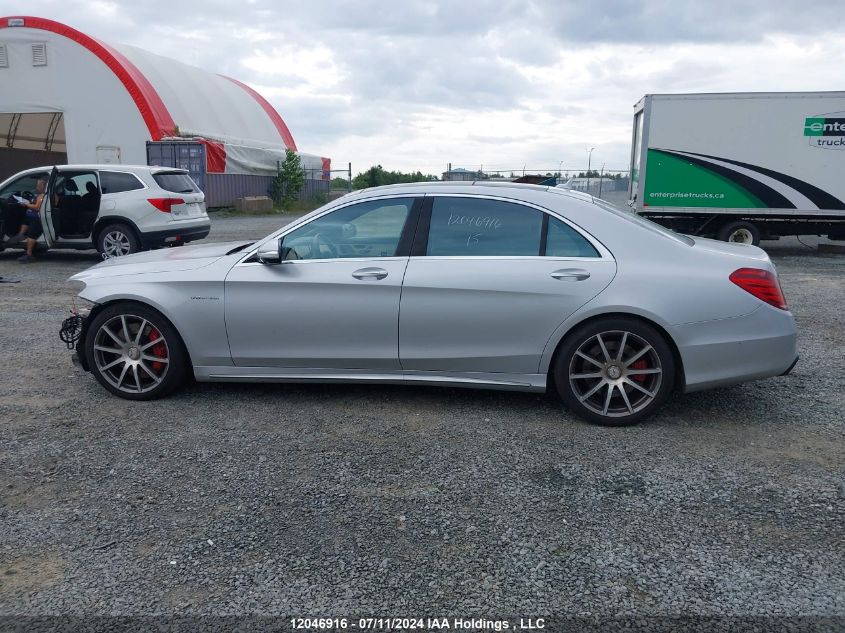 2015 Mercedes-Benz S-Class VIN: WDDUG7JB7FA168250 Lot: 12046916