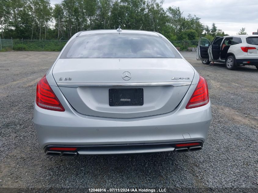 2015 Mercedes-Benz S-Class VIN: WDDUG7JB7FA168250 Lot: 12046916