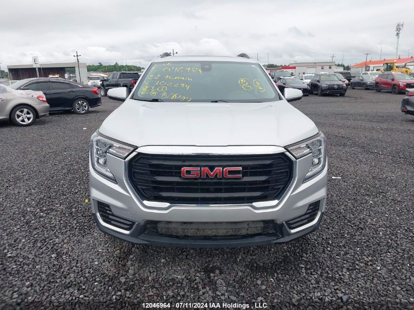 2022 GMC Terrain Sle VIN: 3GKALTEV3NL102294 Lot: 12046964