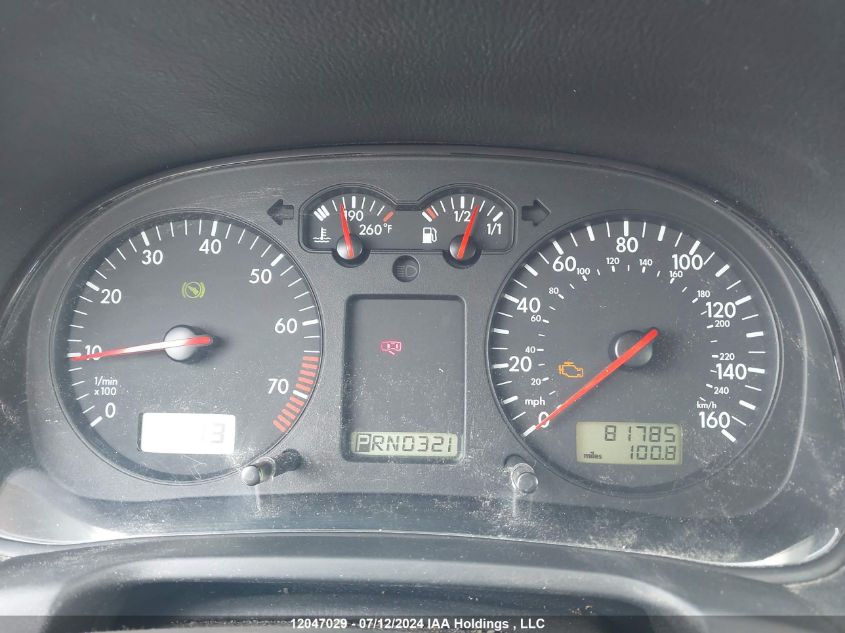 2003 Volkswagen Jetta Gl VIN: WVWRK61JX3W442958 Lot: 12047029