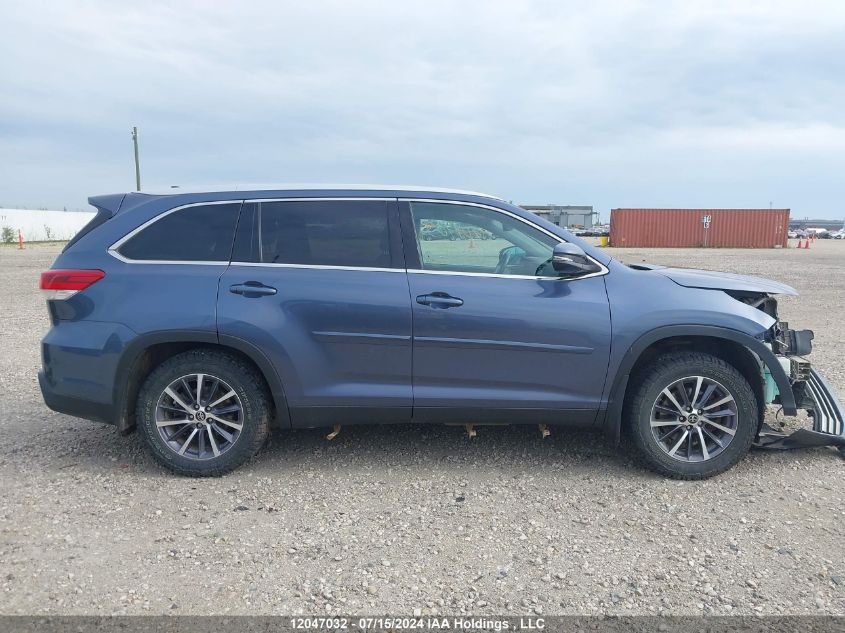 2019 Toyota Highlander Xle VIN: 5TDJZRFH3KS704799 Lot: 12047032
