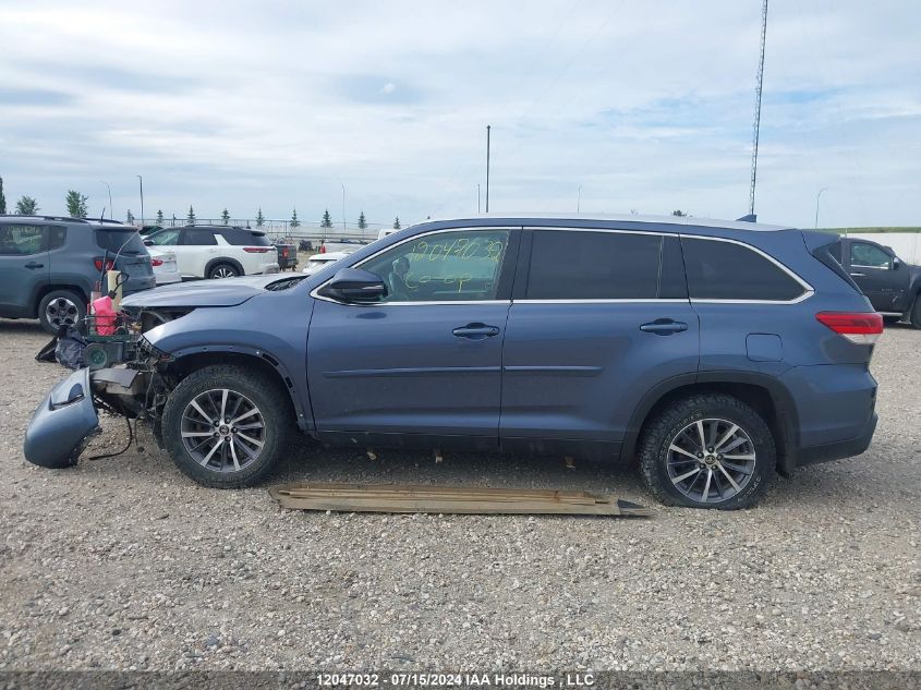 2019 Toyota Highlander Xle VIN: 5TDJZRFH3KS704799 Lot: 12047032