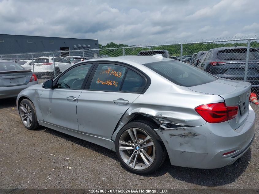 2018 BMW 3 Series VIN: WBA8D9C54JA608633 Lot: 12047063