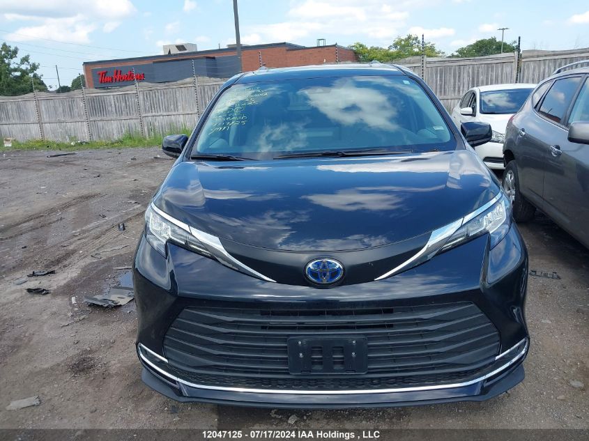 2022 Toyota Sienna Le 8-Passenger/Xle 8-Passenger/Xse 7-Passenger VIN: 5TDGRKEC0NS118735 Lot: 12047125