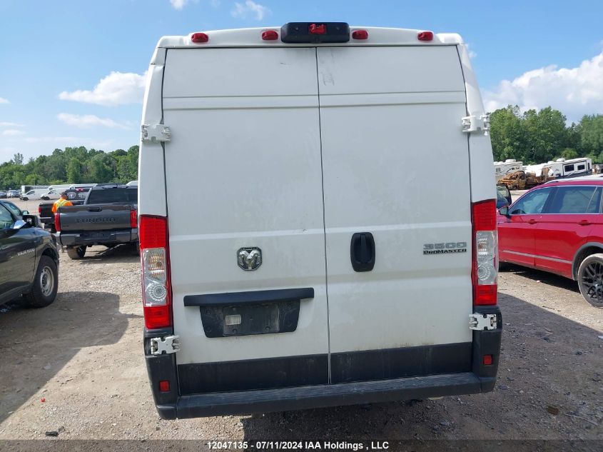 2023 Ram Promaster 3500 High Roof Extended 159 In. Wb VIN: 3C6MRVJG6PE552594 Lot: 12047135