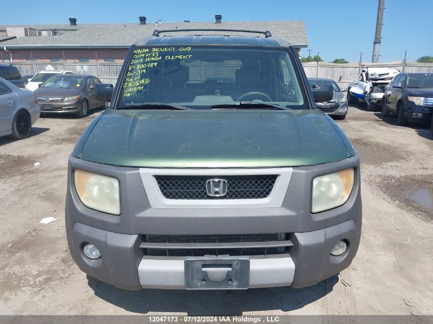 2003 Honda Element VIN: 5J6YH28583L800789 Lot: 12047173