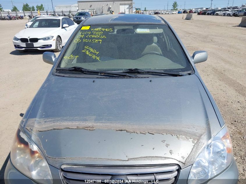 2004 Toyota Corolla Ce/Le/S VIN: 2T1BR32E64C821589 Lot: 12047188