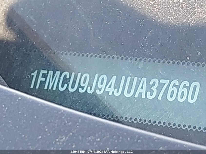 2018 Ford Escape Titanium VIN: 1FMCU9J94JUA37660 Lot: 12047189