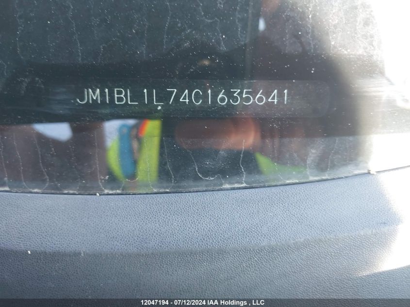 2012 Mazda Mazda3 VIN: JM1BL1L74C1635641 Lot: 12047194