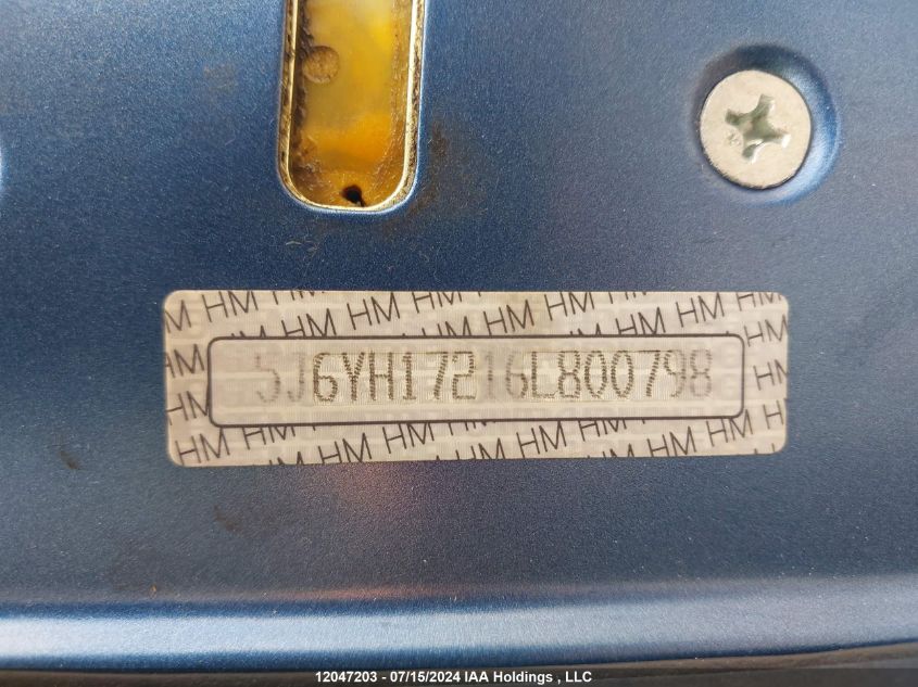 2006 Honda Element VIN: 5J6YH17216L800798 Lot: 12047203