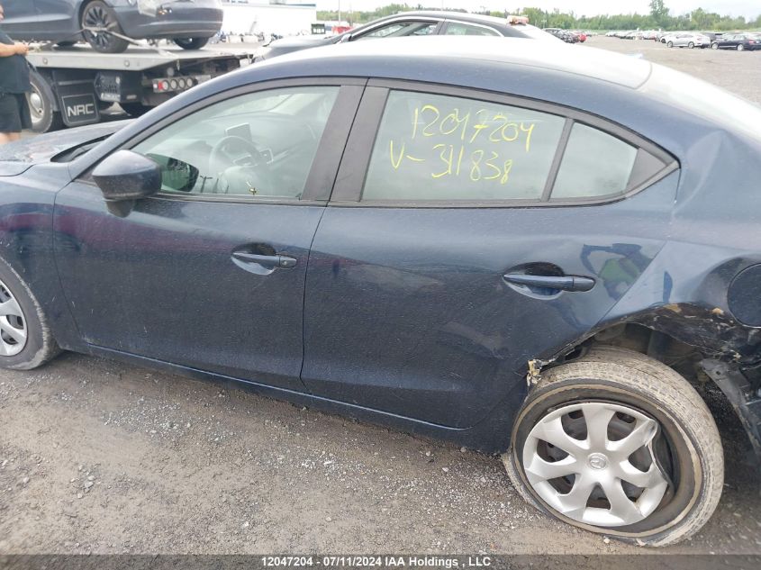 2016 Mazda Mazda3 VIN: 3MZBM1U71GM311838 Lot: 12047204