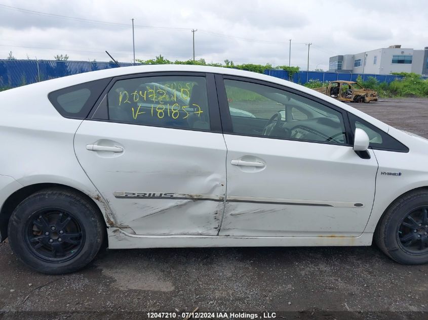 2014 Toyota Prius VIN: JTDKN3DU5E1816857 Lot: 12047210