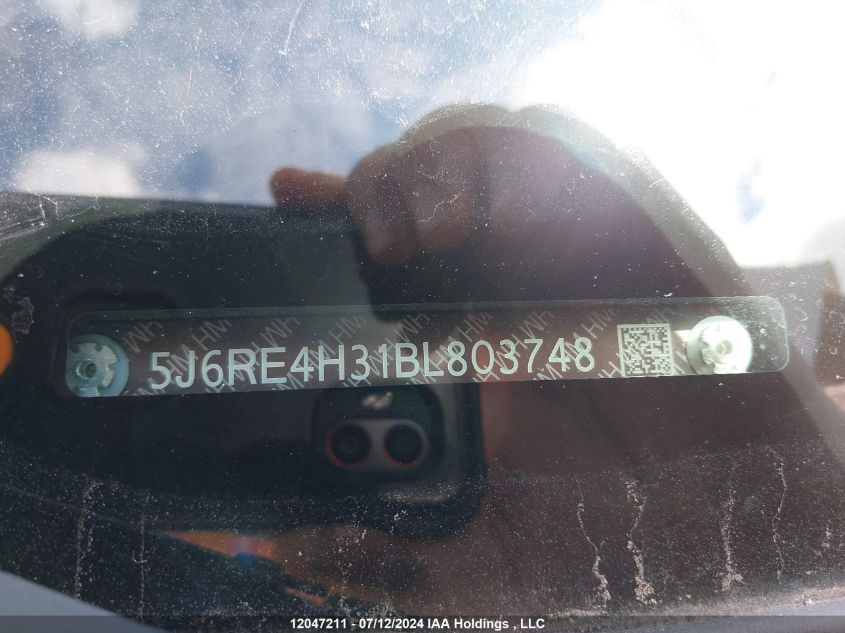 2011 Honda Cr-V VIN: 5J6RE4H31BL803748 Lot: 12047211