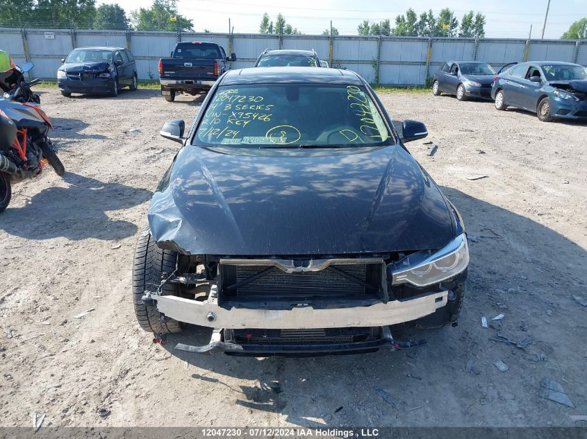 2014 BMW 3 Series VIN: WBA3D5C58EKX95426 Lot: 12047230