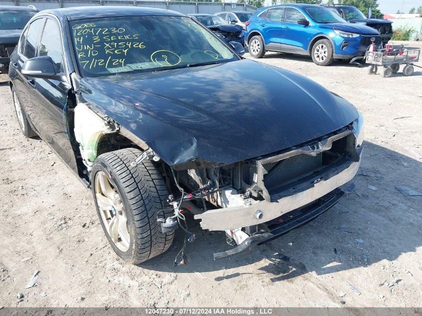 2014 BMW 3 Series VIN: WBA3D5C58EKX95426 Lot: 12047230