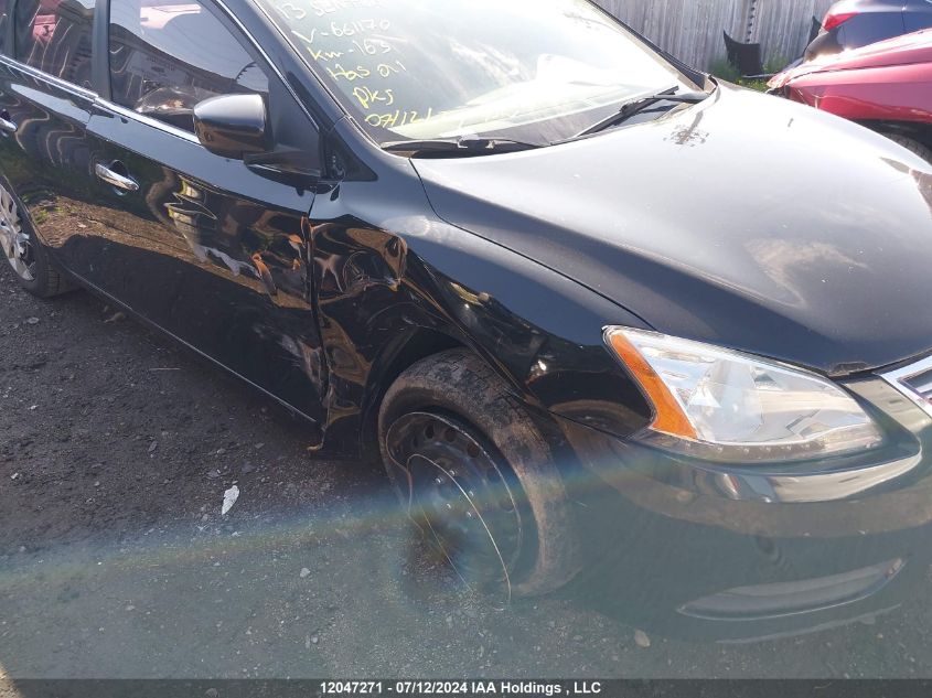 2013 Nissan Sentra VIN: 3N1AB7AP9DL661170 Lot: 12047271