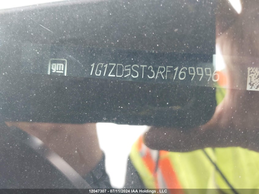 2024 Chevrolet Malibu Lt VIN: 1G1ZD5ST3RF169996 Lot: 12047307