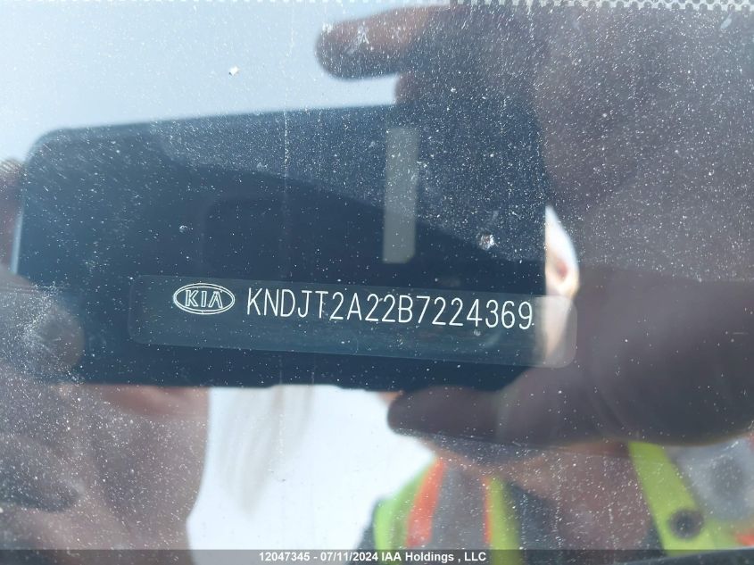 2011 Kia Soul +/!/Sport VIN: KNDJT2A22B7224369 Lot: 12047345