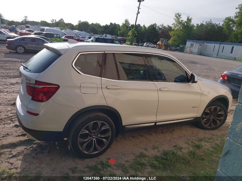 2016 BMW X3 xDrive28I VIN: 5UXWX9C58G0D80444 Lot: 12047350