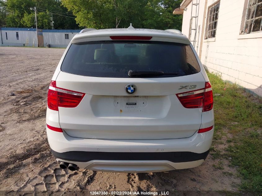 2016 BMW X3 xDrive28I VIN: 5UXWX9C58G0D80444 Lot: 12047350