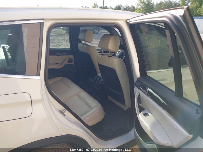 2016 BMW X3 xDrive28I VIN: 5UXWX9C58G0D80444 Lot: 12047350