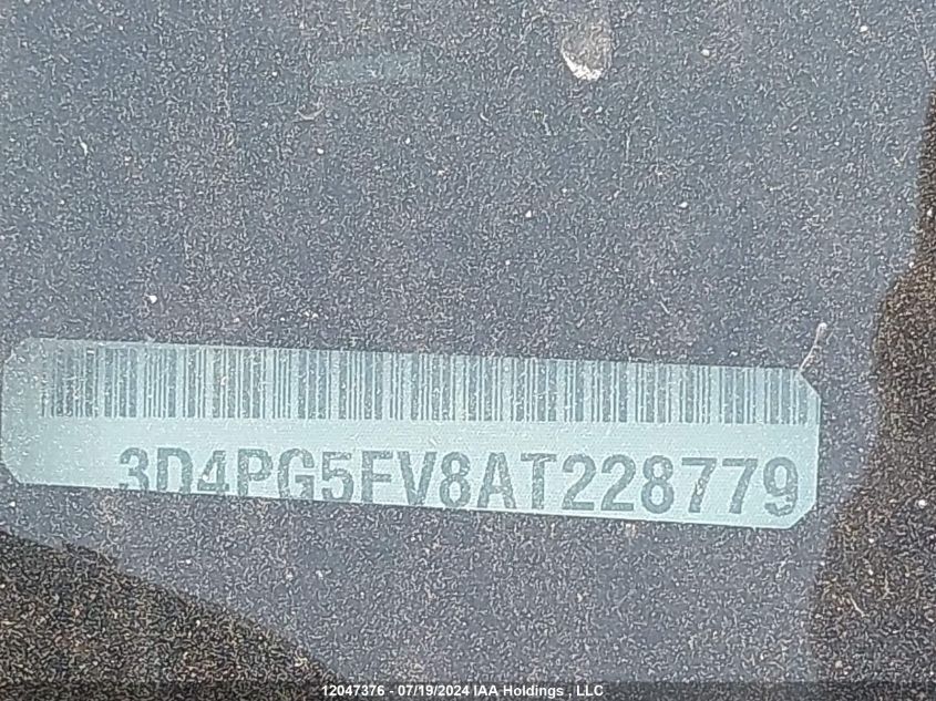 2010 Dodge Journey Sxt VIN: 3D4PG5FV8AT228779 Lot: 12047376