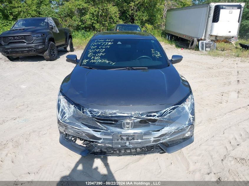 2020 Honda Civic Hatchback VIN: SHHFK7H48LU301978 Lot: 12047390