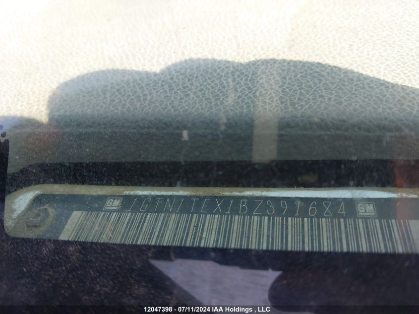 2011 GMC Sierra C1500 VIN: 1GTN1TEX1BZ391684 Lot: 12047398